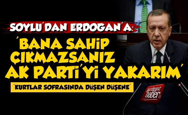 Soylu'dan Erdoğan'a: Bana Sahip Çıkmazsanız…