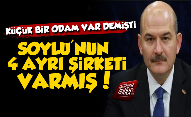 Süleyman Soylu'nun 4 Şirketi Varmış