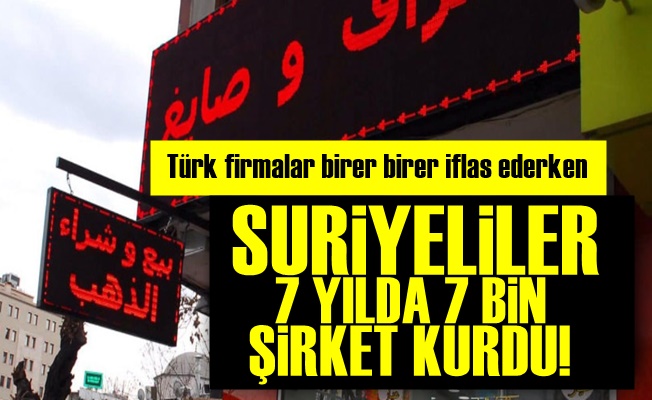 Suriyeliler 7 Yılda 7 Bin Şirket Kurdu!