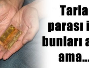 TARLA PARASI İLE BU ALTINLARI ALDI AMA…