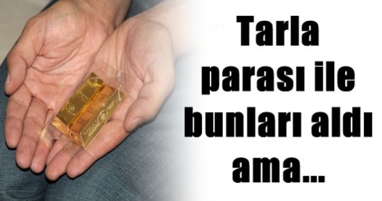 TARLA PARASI İLE BU ALTINLARI ALDI AMA…