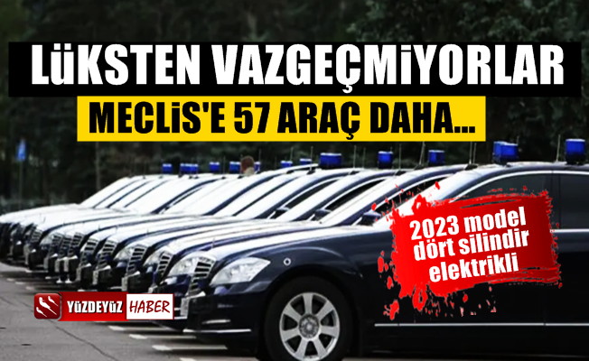 Tasarruf hikaye, Meclis'e 57 lüks araç daha…