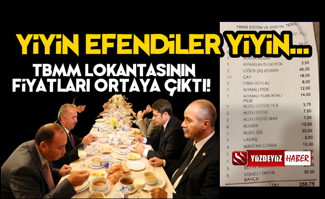 TBMM Lokantasına Enflasyon Uğramamış!