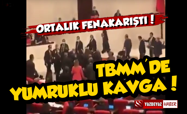 TBMM'de Yumruklar Havada Uçuştu, Ortalık Karıştı!