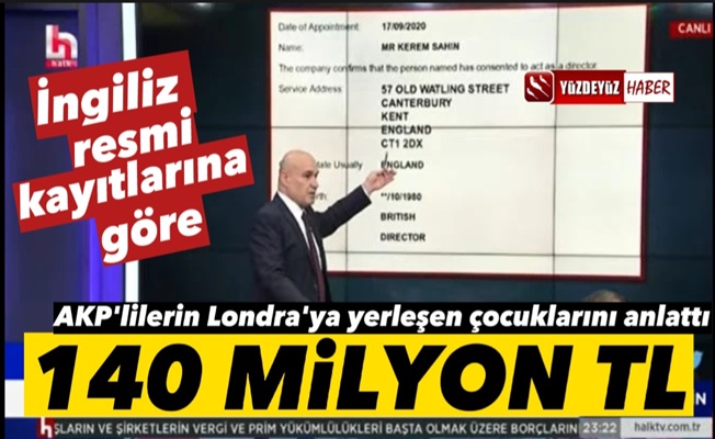 Turhan Çömez, AKP'lilerin Londra'ya yerleşen çocuklarını anlattı