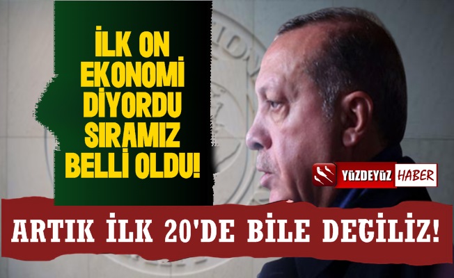 Türkiye Dünyanın İlk 20 Ekonomisi Arasından Bile Çıkamadı!