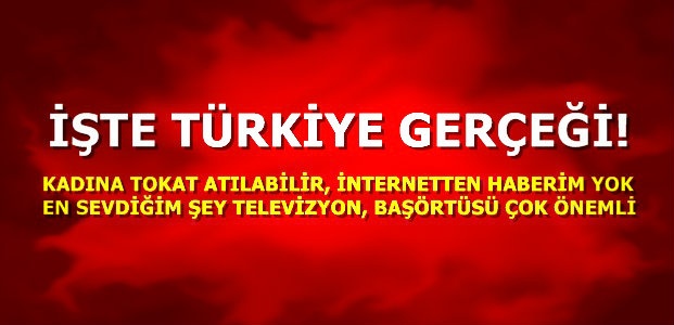 TÜRKİYE GERÇEĞİ…