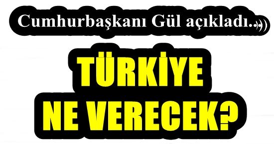 TÜRKİYE NE VERECEK?