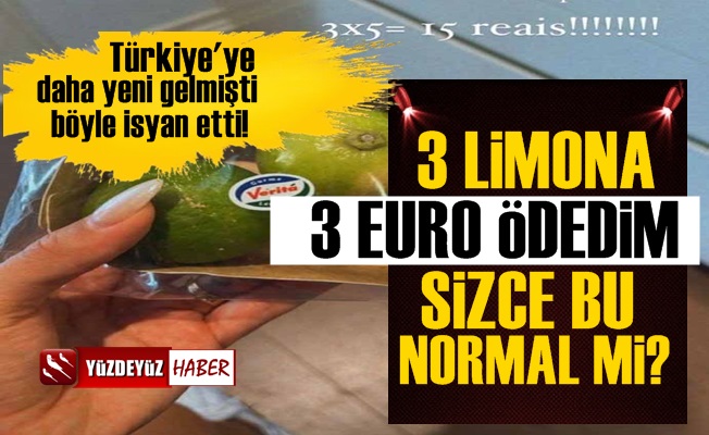 Türkiye'deki Fiyata İnanamadı, 3 Limon 3 Euro Olur mu?