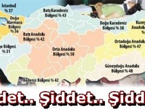 TÜRKİYE’NİN ŞİDDET HARİTASI ÇİZİLDİ