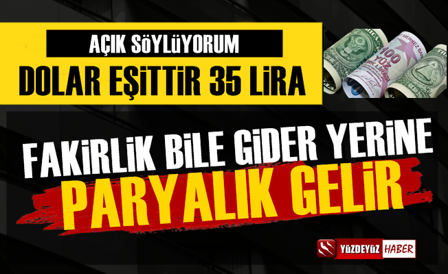 Ünlü Ekonomistten Şok Sözler: Dolar 35 TL'yi Görür, Fakirliği Bile Ararız