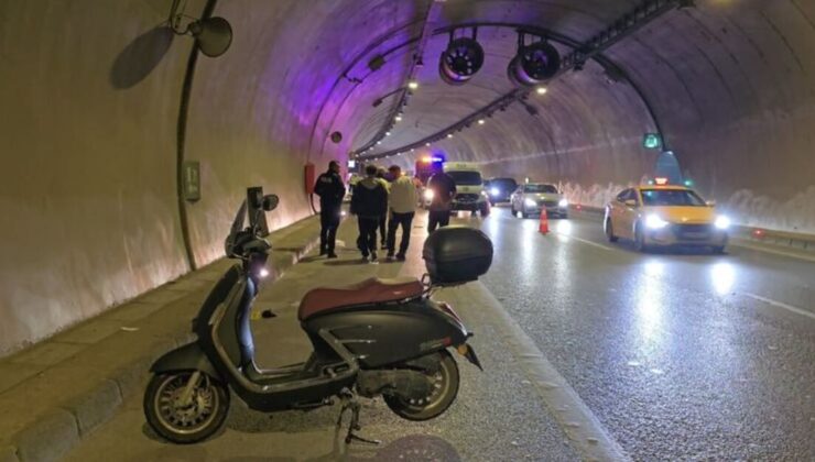 Üsküdar Vecdi Diker Tüneli’ndeki kazada motosikletli sürücü can verdi