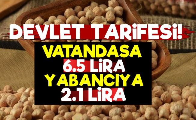 Vatandaşa 6.5 Yabancıya 2.1 Lira!…