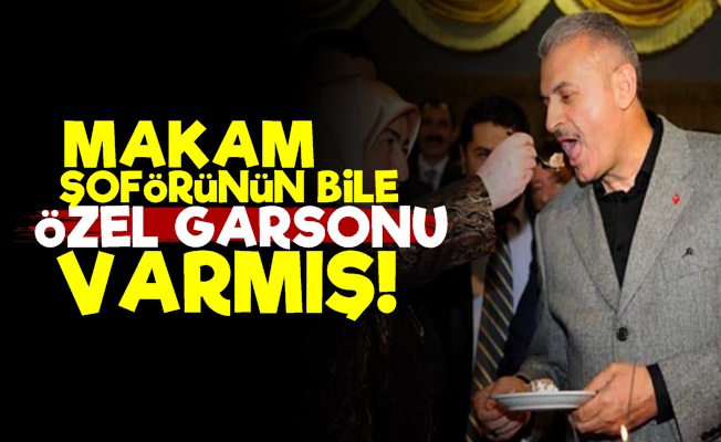 Yıldırım'ın Makam Şoförüne Özel Garson!