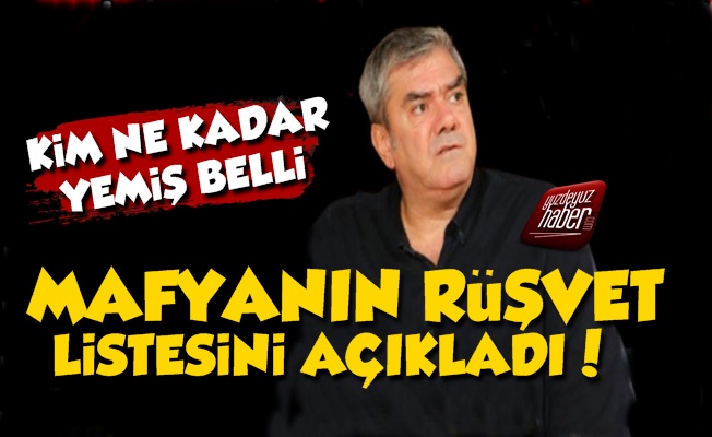 Yılmaz Özdil, Mafyanın Rüşvet Listesini Açıkladı…