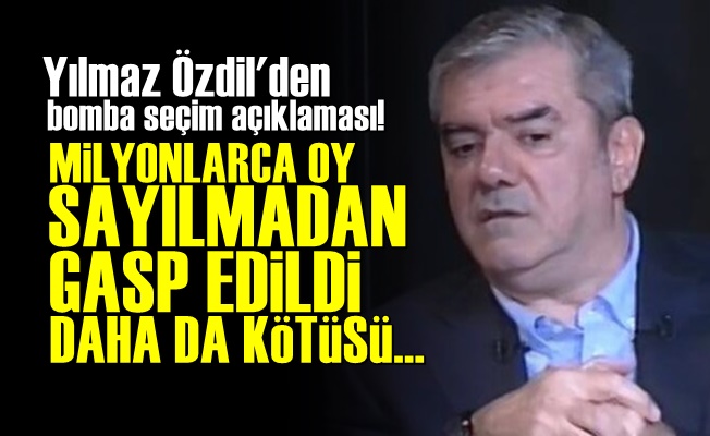 Yılmaz Özdil'den Bomba Açıklamalar!