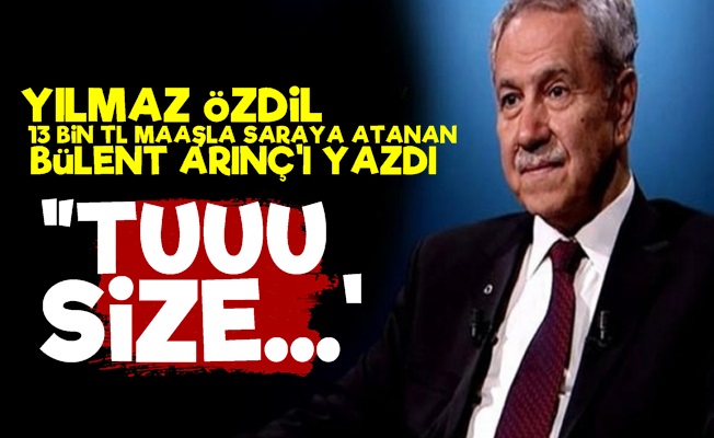 Yılmaz Özdil'den Bülent Arınç Tepkisi!