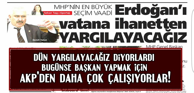 YİNE BİR MHP KLASİĞİ…