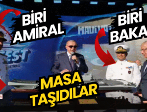 “Şok An! Bakan ve Amiraller Erdoğan’ın Önünde Masa Taşıdı – Sosyal Medya İkiye Bölündü!”