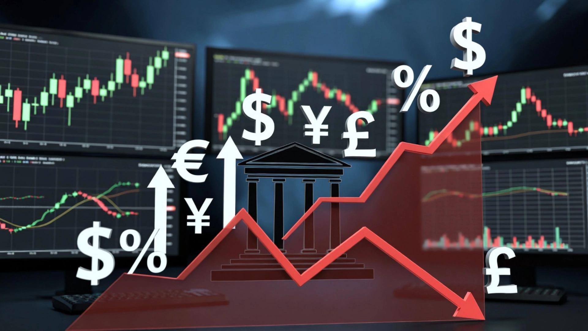 Faiz oranları ile döviz kuru arasındaki ilişkiyi anlatan ekonomi grafiği.