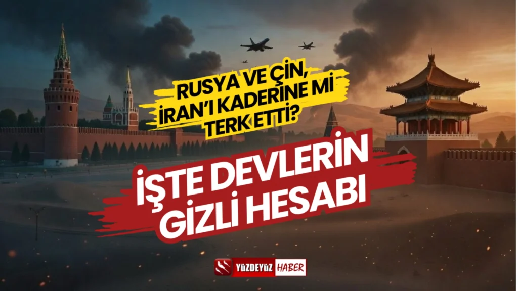 Rusya ve Çin'in İran operasyonu karşısındaki stratejik konumlanmasını simgeleyen görsel