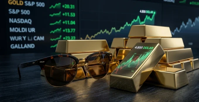 2026 Nisan ayı ons ve gram altın yükseliş nedenlerini simgeleyen dijital finansal illüstrasyon