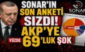 SONAR’ın anketi sızdı! AKP’ye yüzde 69’luk şok