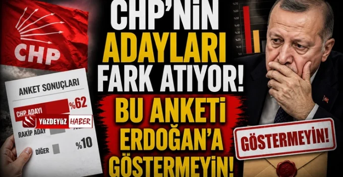 Bu anket Erdoğan’ı çok kızdırır? CHP’den AKP’ye tarihi fark