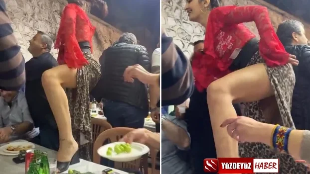 Tekirdağ’daki düğünde ortalık karıştı! Masaların üstünde oynadılar