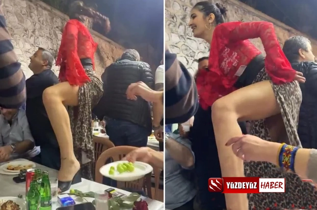 Tekirdağ’daki düğünde ortalık karıştı! Masaların üstünde oynadılar