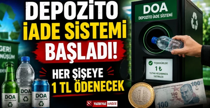 Depozito İade Sistemi Başladı! Her Şişeye 1 TL Ödenecek