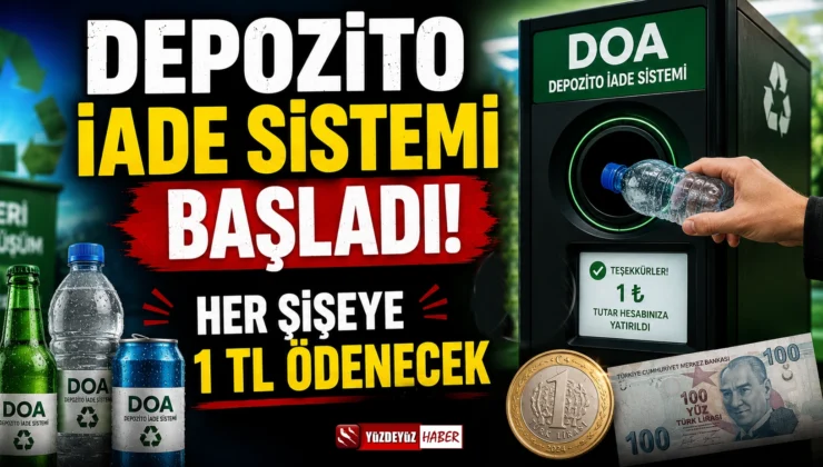 Depozito İade Sistemi Başladı! Her Şişeye 1 TL Ödenecek