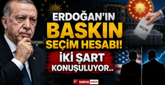 Erdoğan’ın Baskın Seçim Hesabı! İki Şart Konuşuluyor