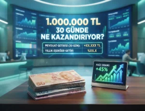 1 Milyon TL’nin Aylık Faizi Şaşırttı! Net Getiri 33 Bin TL’yi Aştı
