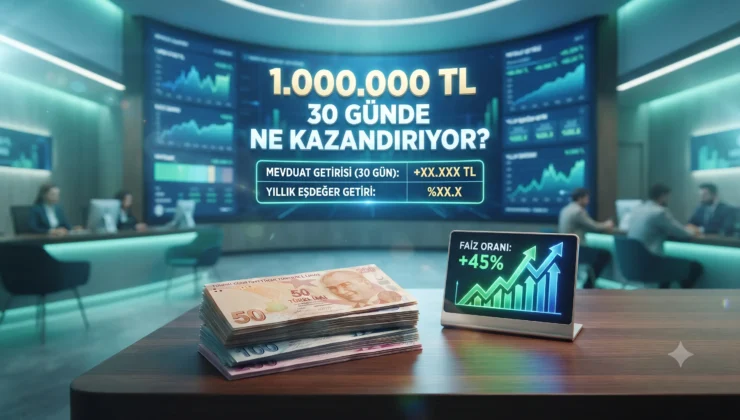 1 Milyon TL’nin Aylık Faizi Şaşırttı! Net Getiri 33 Bin TL’yi Aştı