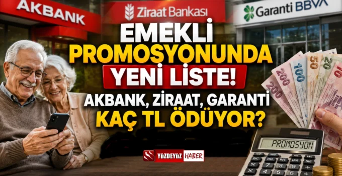 Emekli Promosyonunda Yeni Liste! Akbank, Ziraat, Garanti Kaç TL Ödüyor?